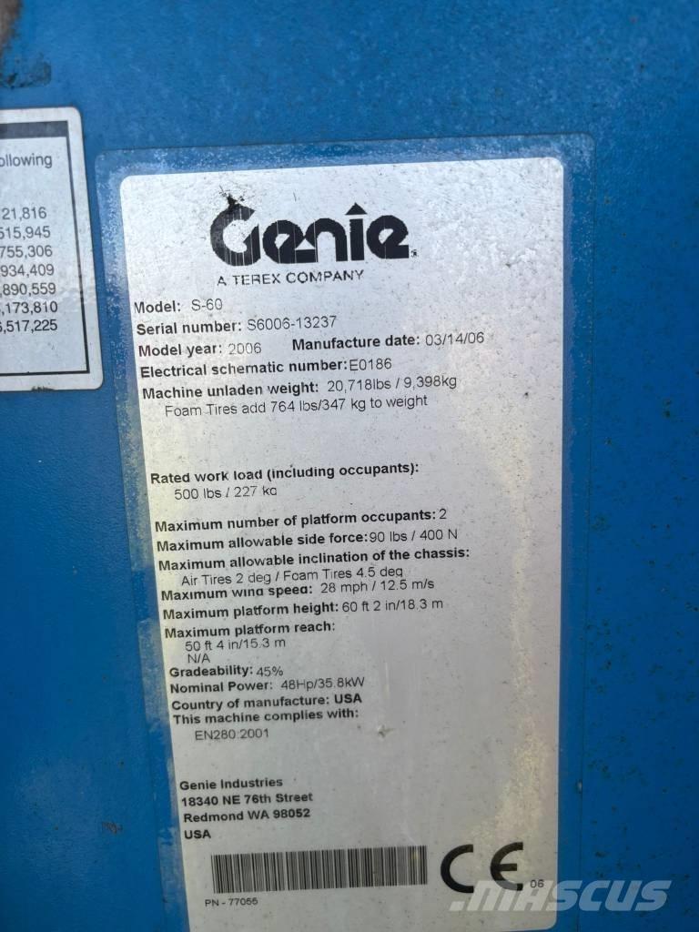 Genie S 60 Телескопические подъемники