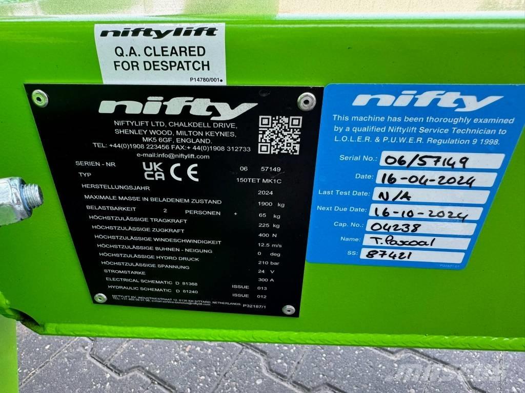 Niftylift 150 TET Прицепные подъёмники