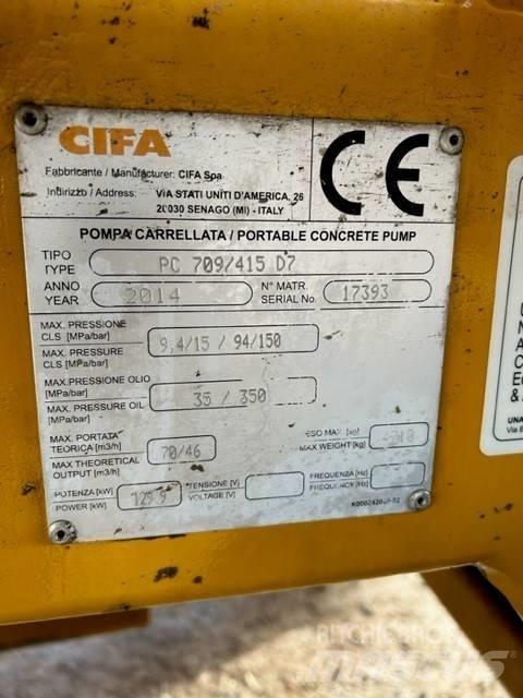 Cifa PC 709 / 415 D7 Бетононасосы
