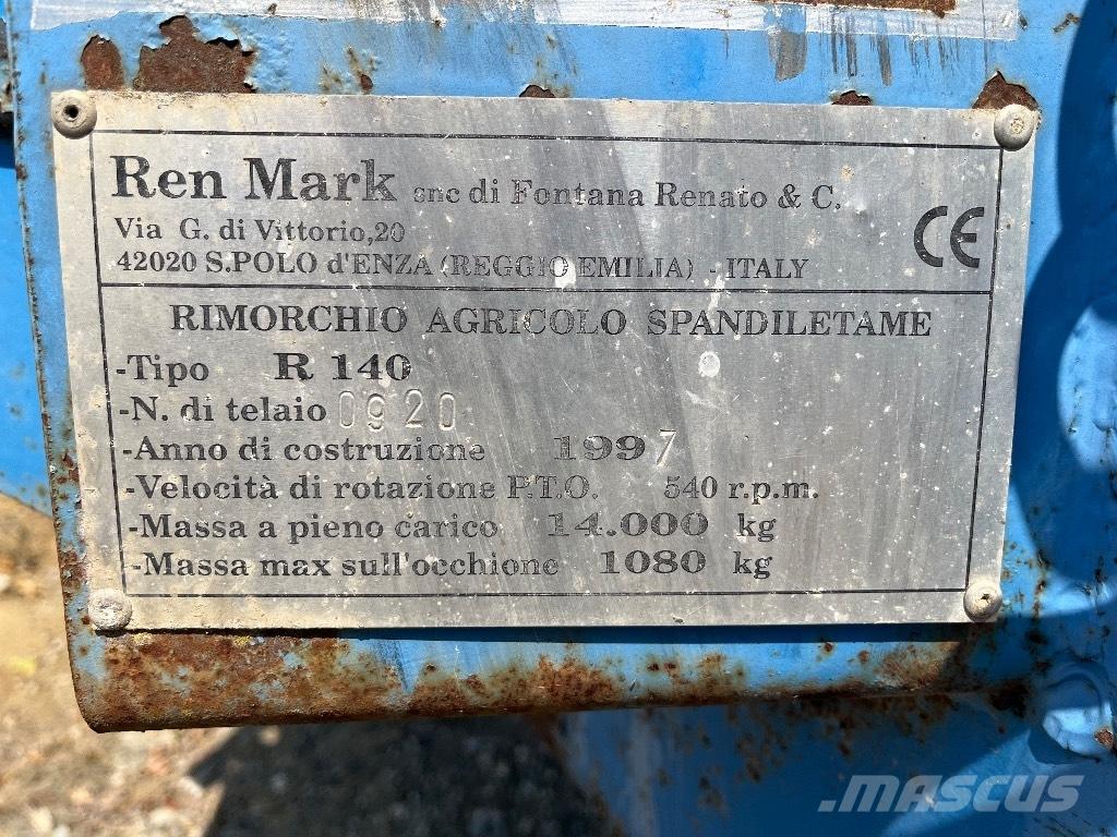  REN MARK R 140 Разбрасыватели органических удобрений
