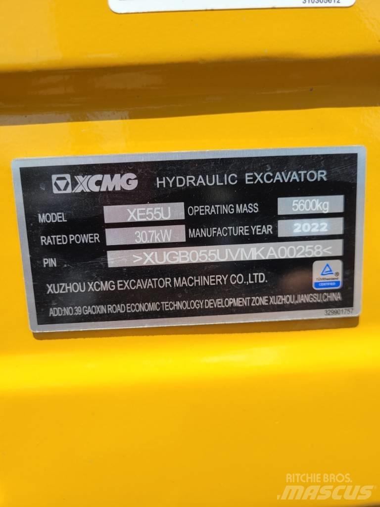XCMG XE55 U Мини-экскаваторы