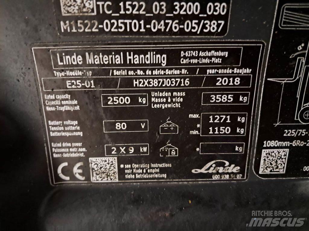 Linde E25-01 Электропогрузчики