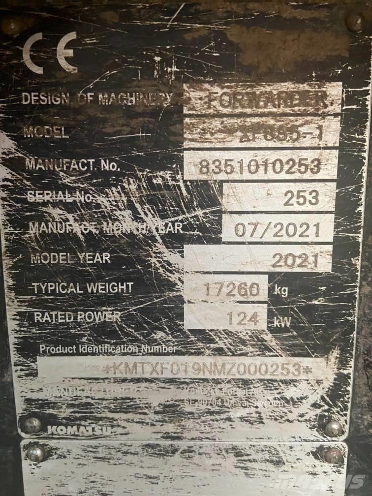 Komatsu 835tx Форвардеры