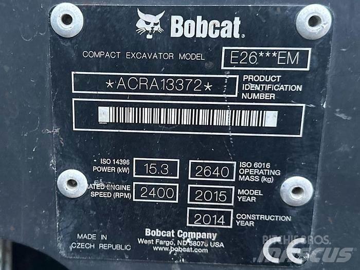 Bobcat E26 Мини-экскаваторы