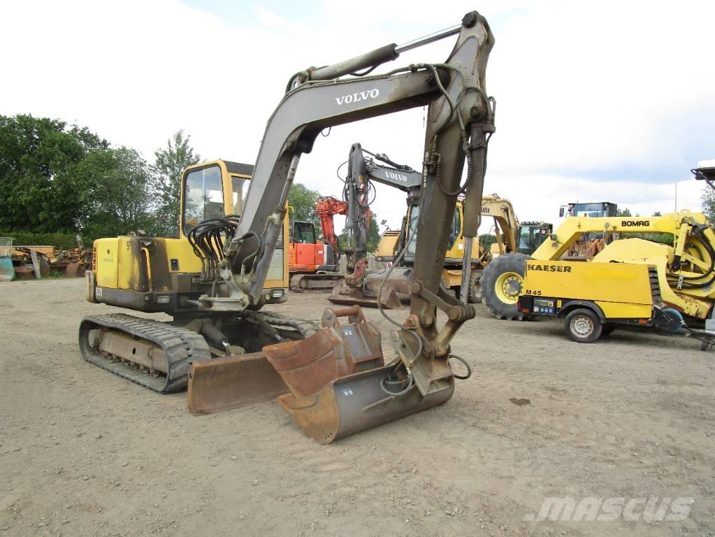 Volvo EC 70  ECR 88 Малые экскаваторы 7т-12т