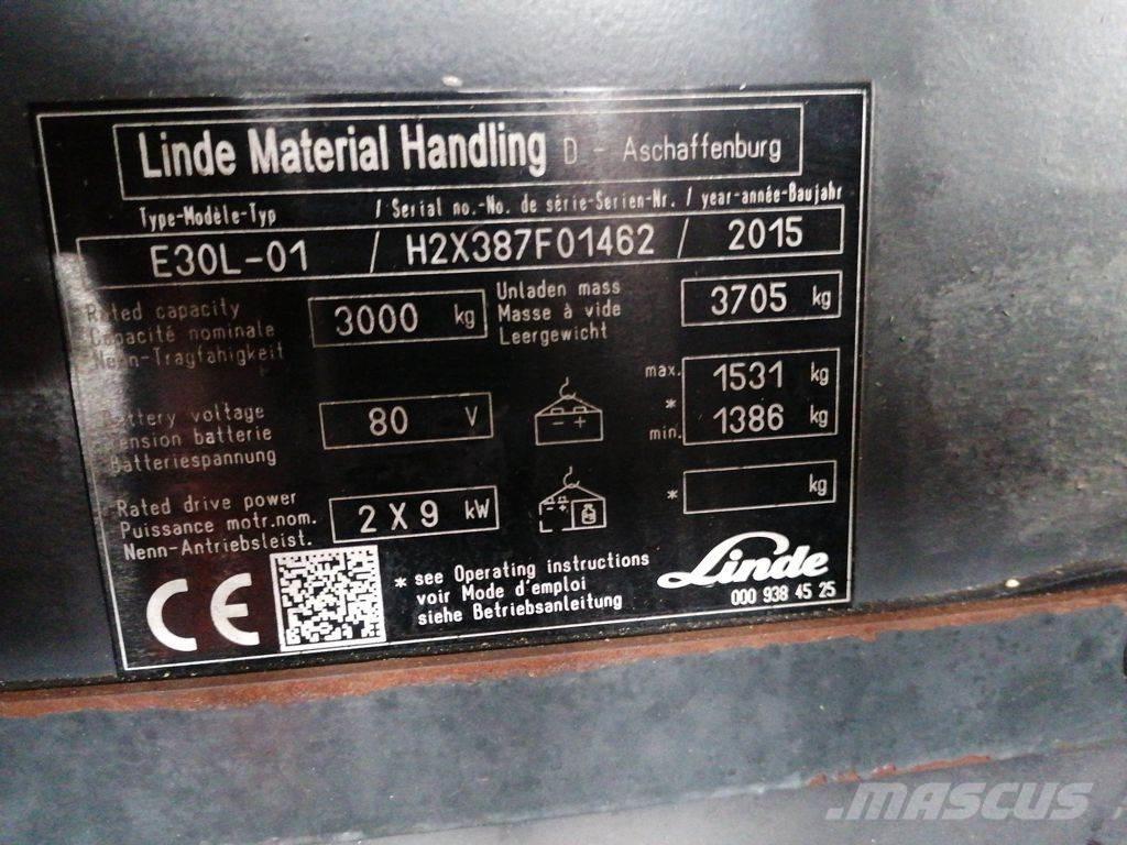 Linde E30L-01 Электропогрузчики