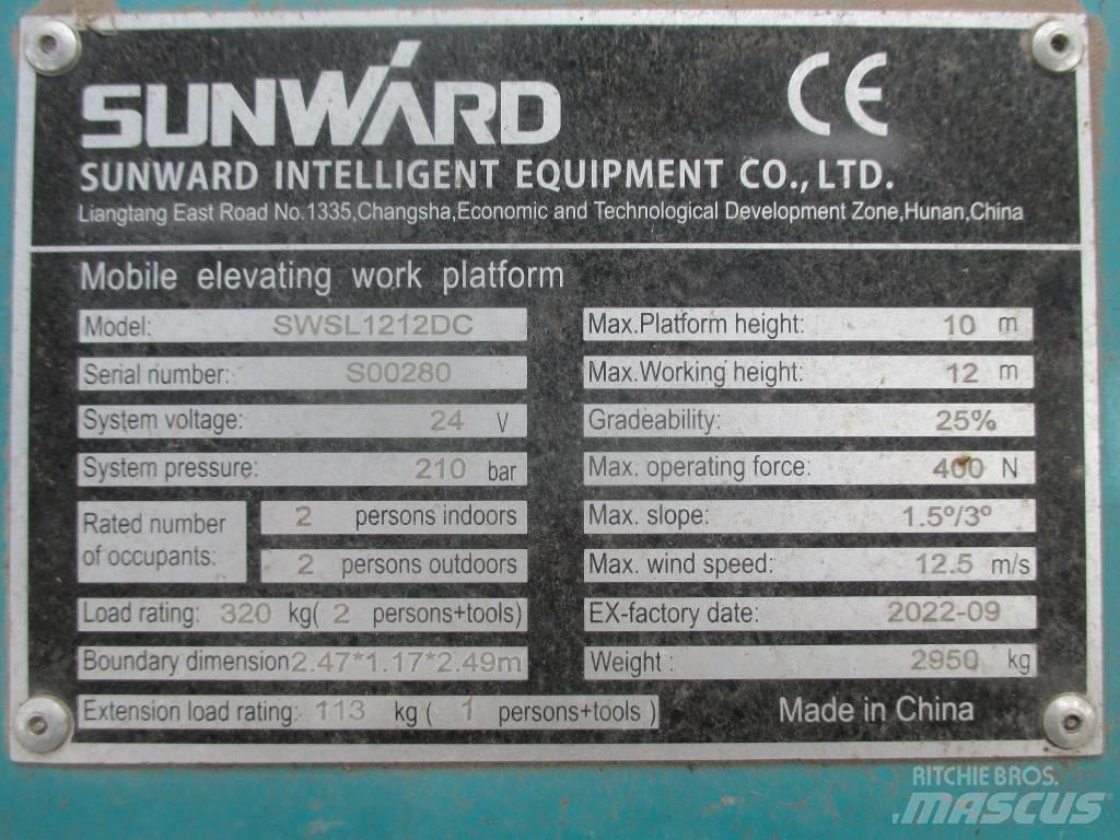 Sunward SWSL 1212 DC Ножничные подъемники