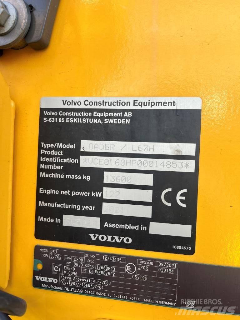 Volvo L60H Фронтальные погрузчики