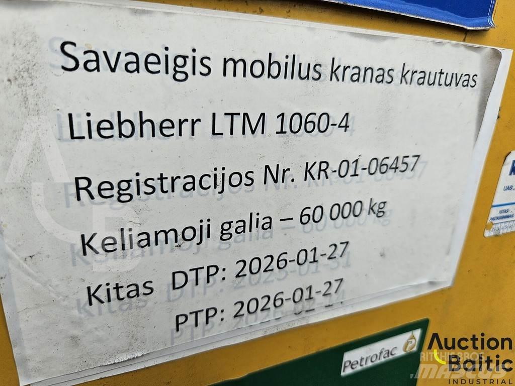 Liebherr LTM 1060 Автокраны