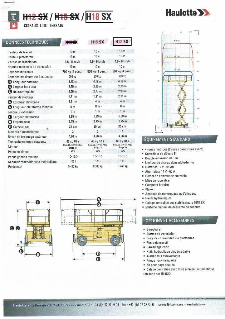 Haulotte H 18 SX Ножничные подъемники
