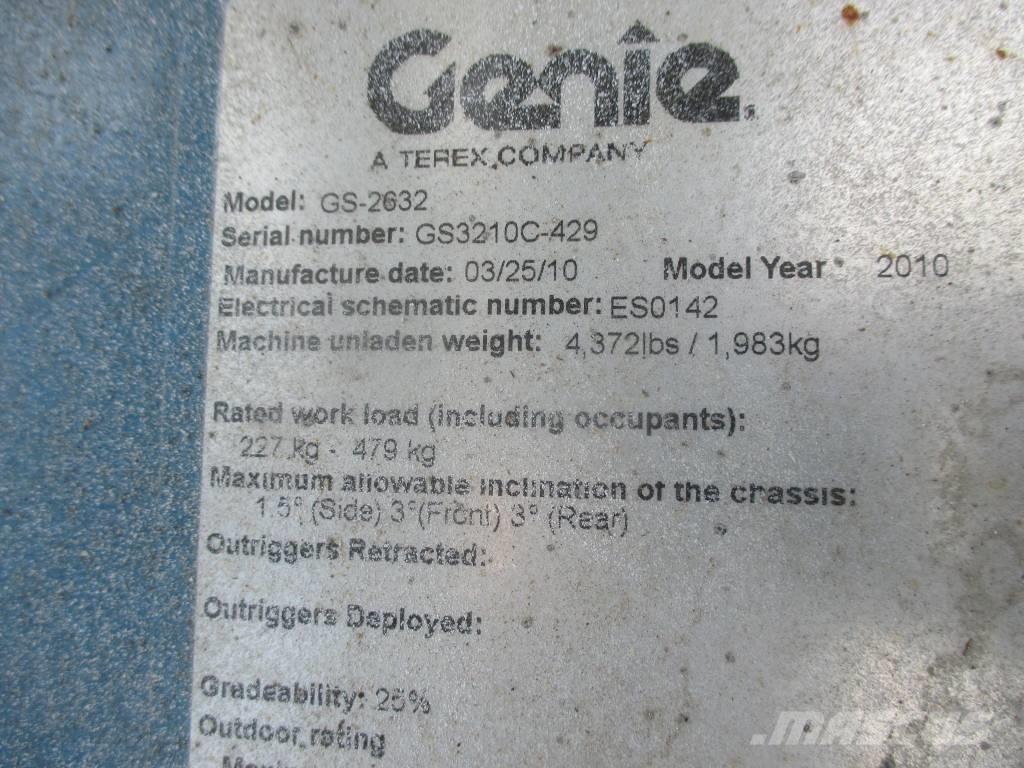 Genie GS 2632 Ножничные подъемники