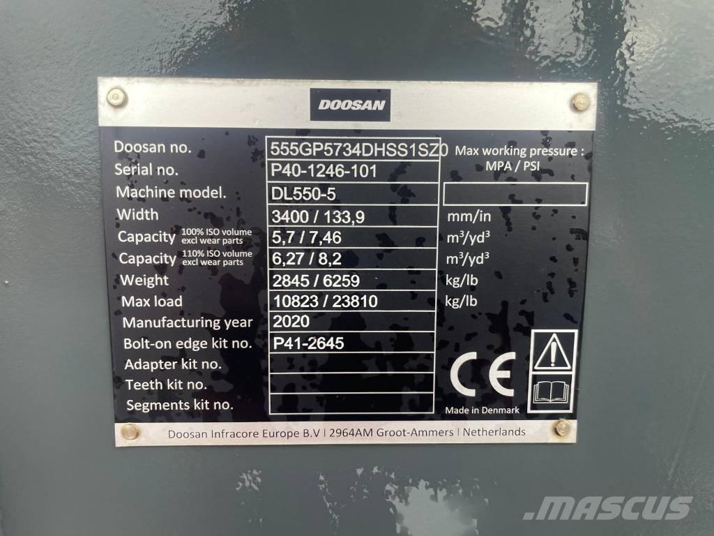 Doosan DL550 bucket Ковши