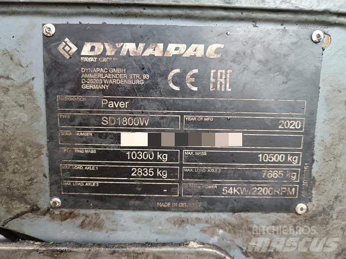 Dynapac SD1800W Асфальтоукладчики