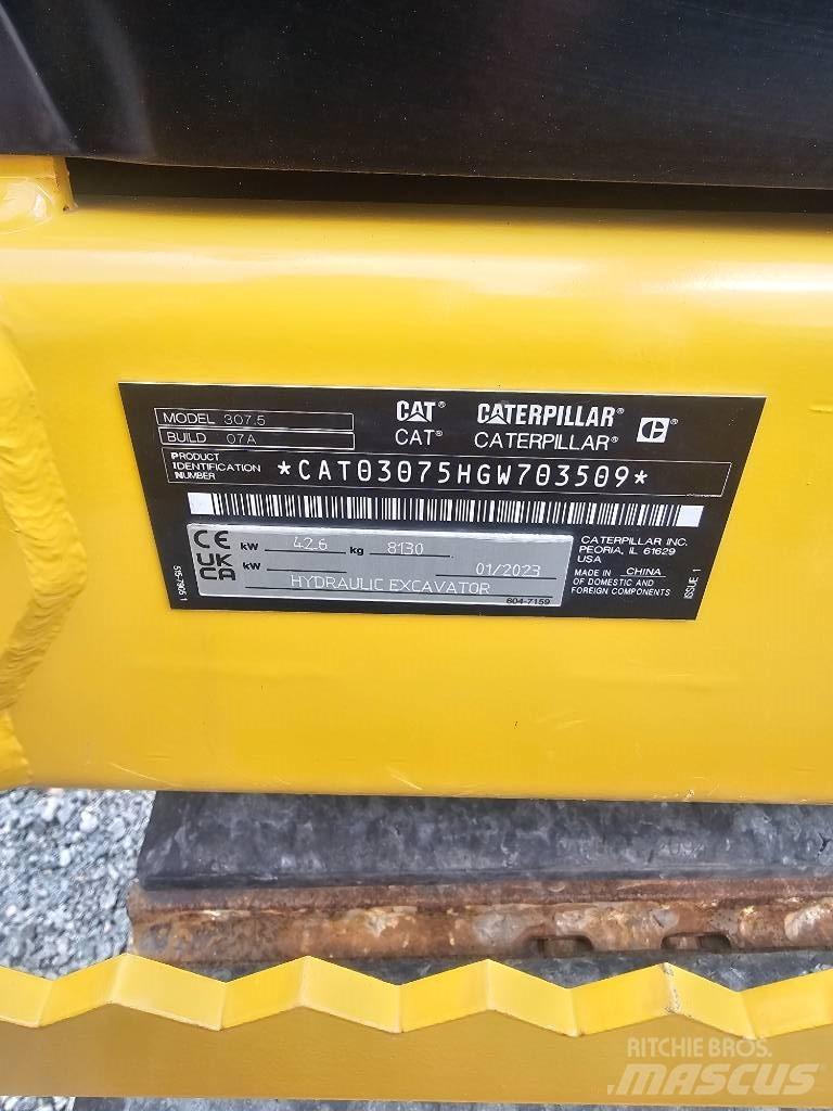 CAT 307.5 Малые экскаваторы 7т-12т