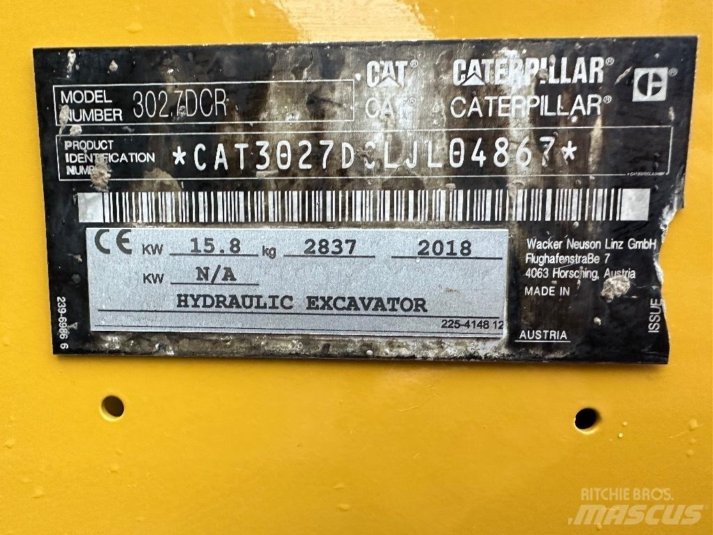 CAT 302.7 D CR Мини-экскаваторы