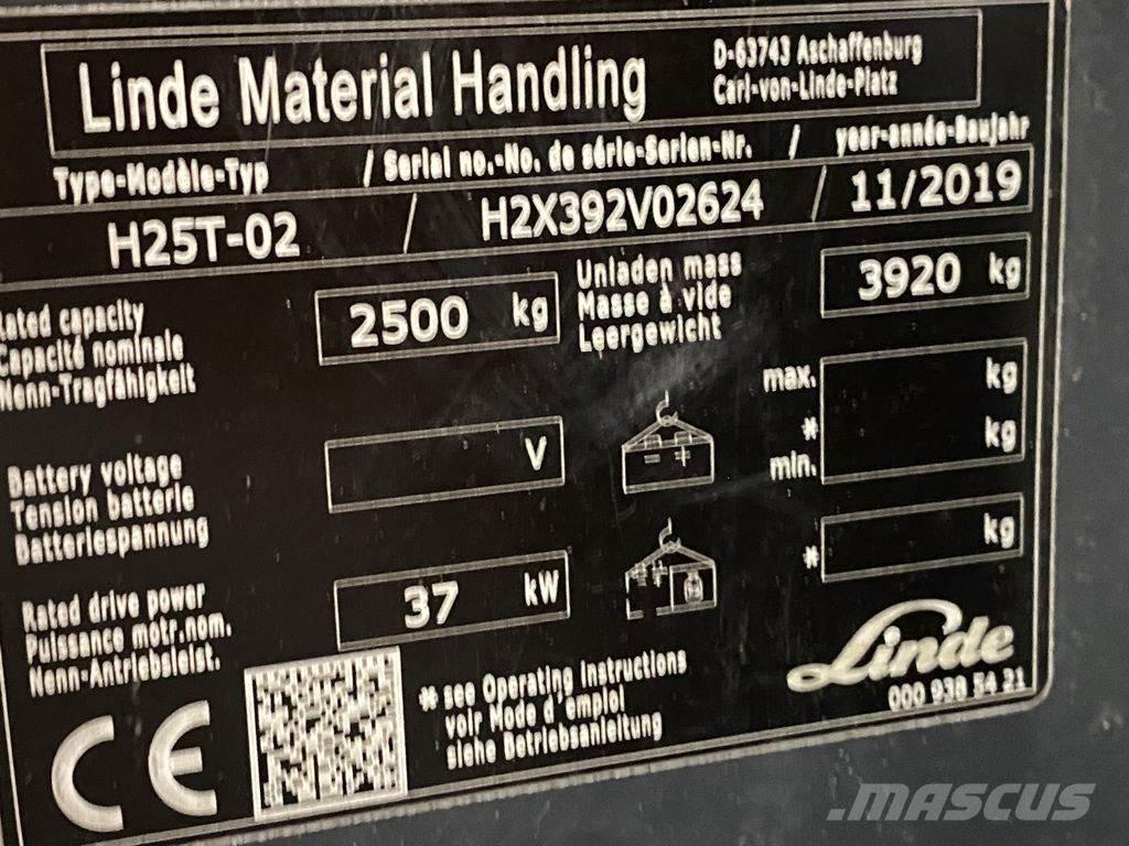 Linde H25T-02 Газовые погрузчики