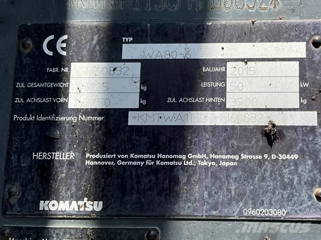 Komatsu WA 80-6 Фронтальные погрузчики