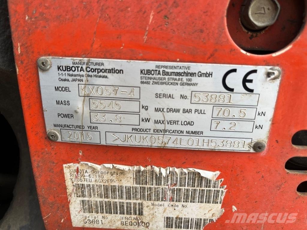 Kubota KX 057-4 Мини-экскаваторы