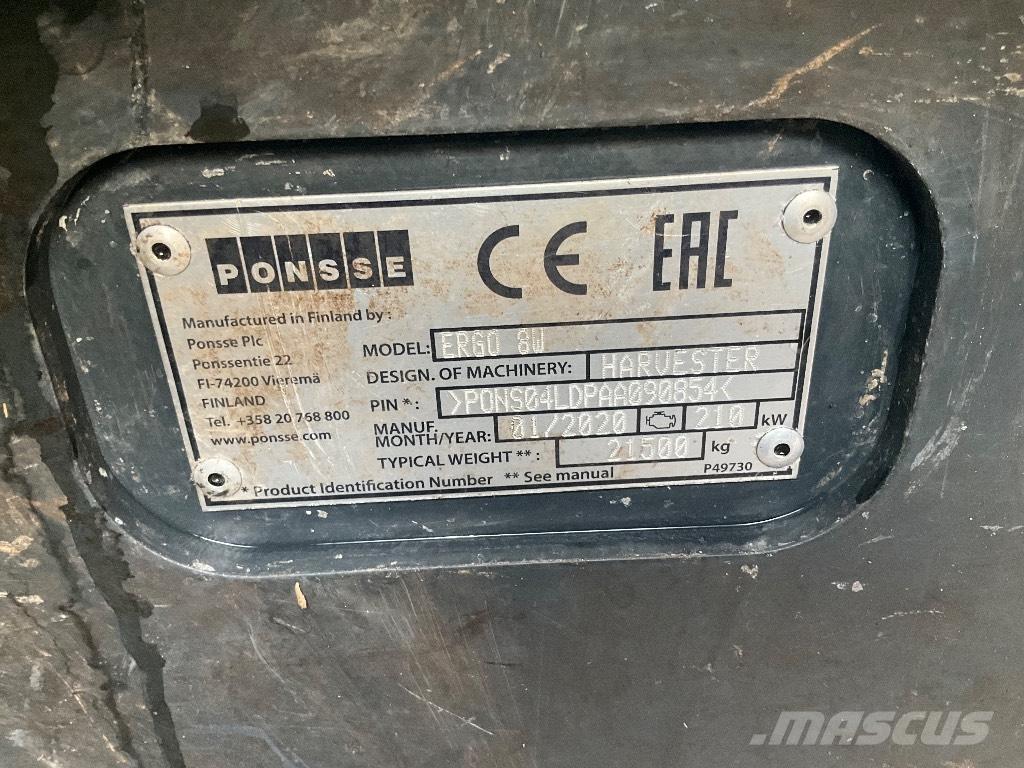Ponsse ERGO 8W Харвестеры