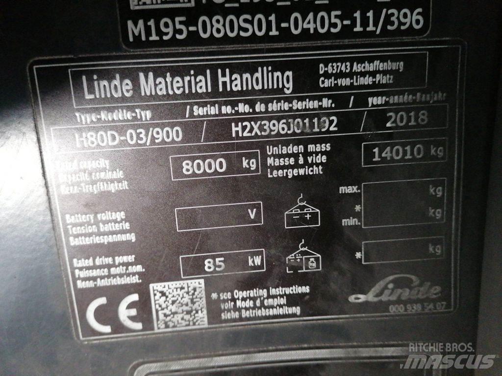 Linde H80D-03/900 Дизельные погрузчики