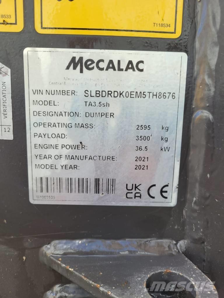 Mecalac TA 3.5 Мини-самосвалы