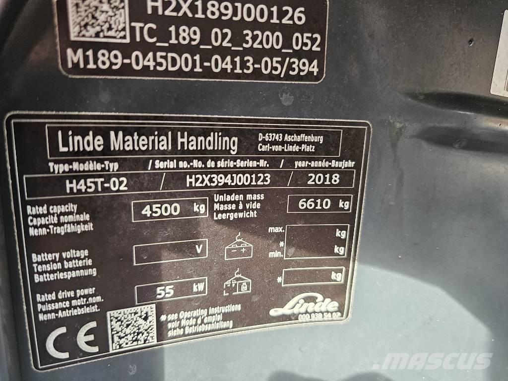 Linde H45T-02 Газовые погрузчики