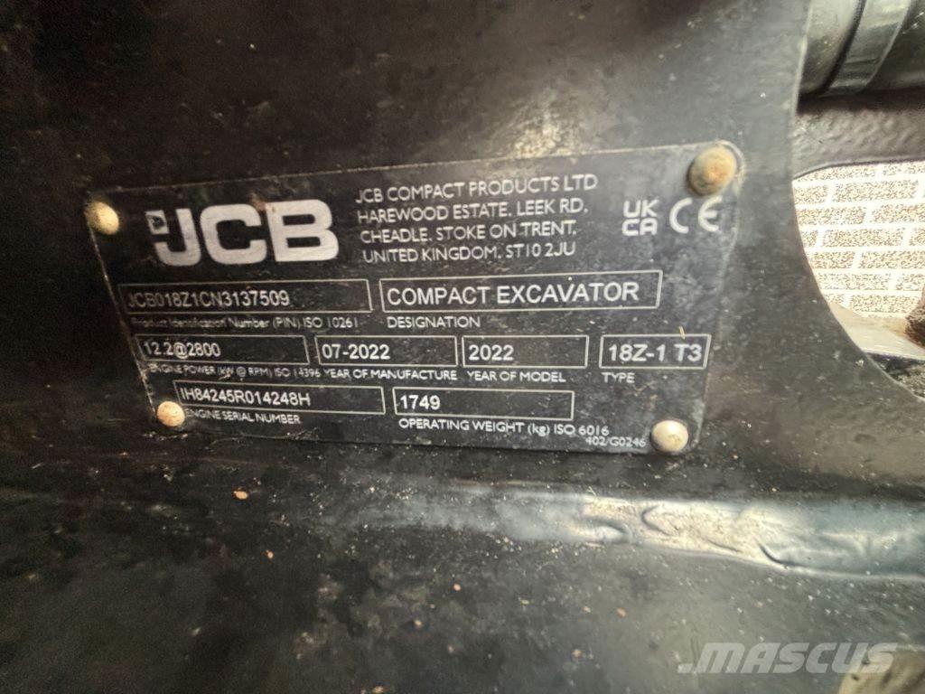 JCB 18Z Мини-экскаваторы