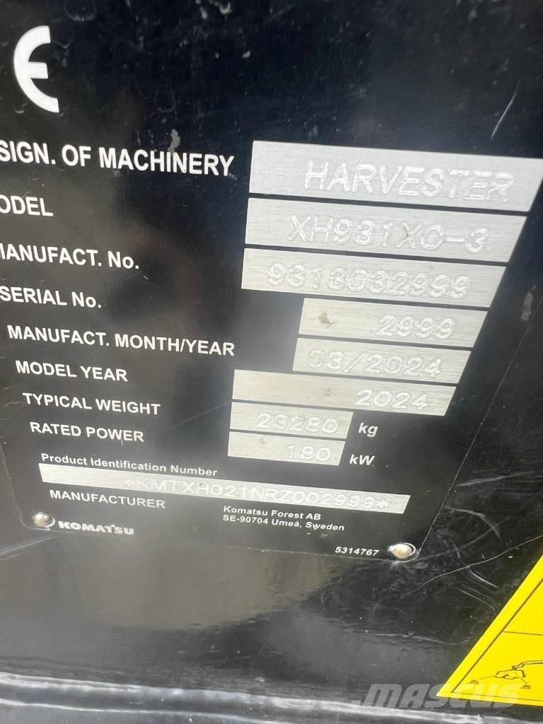 Komatsu 931 XC Харвестеры