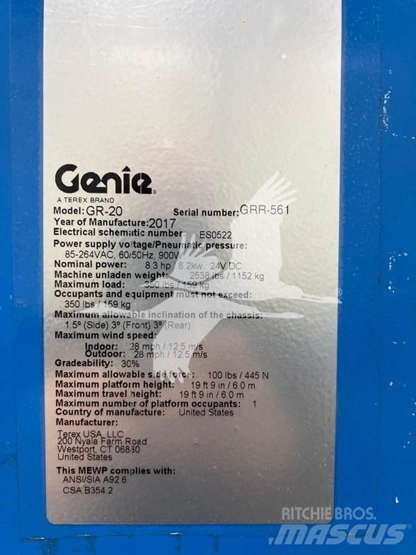 Genie GR20 Вертикальные мачтовые подъемники
