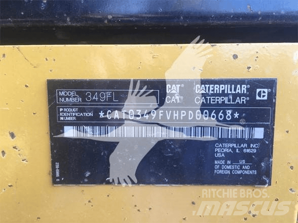 CAT 349FL Гусеничные экскаваторы