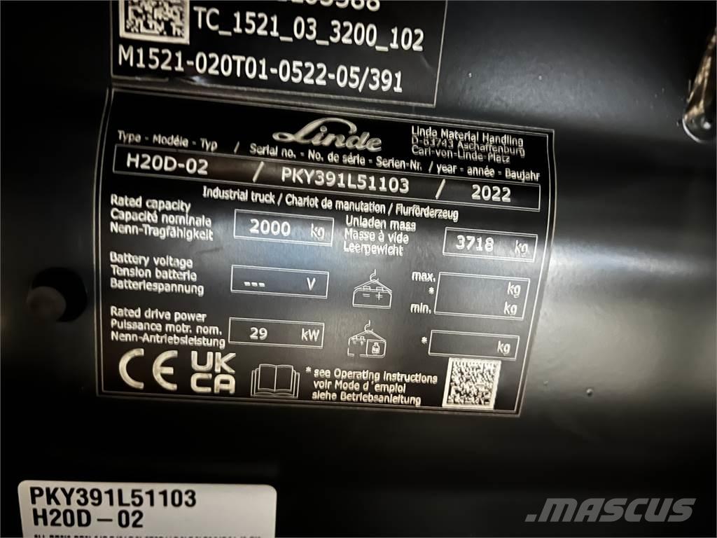 Linde H20D Дизельные погрузчики