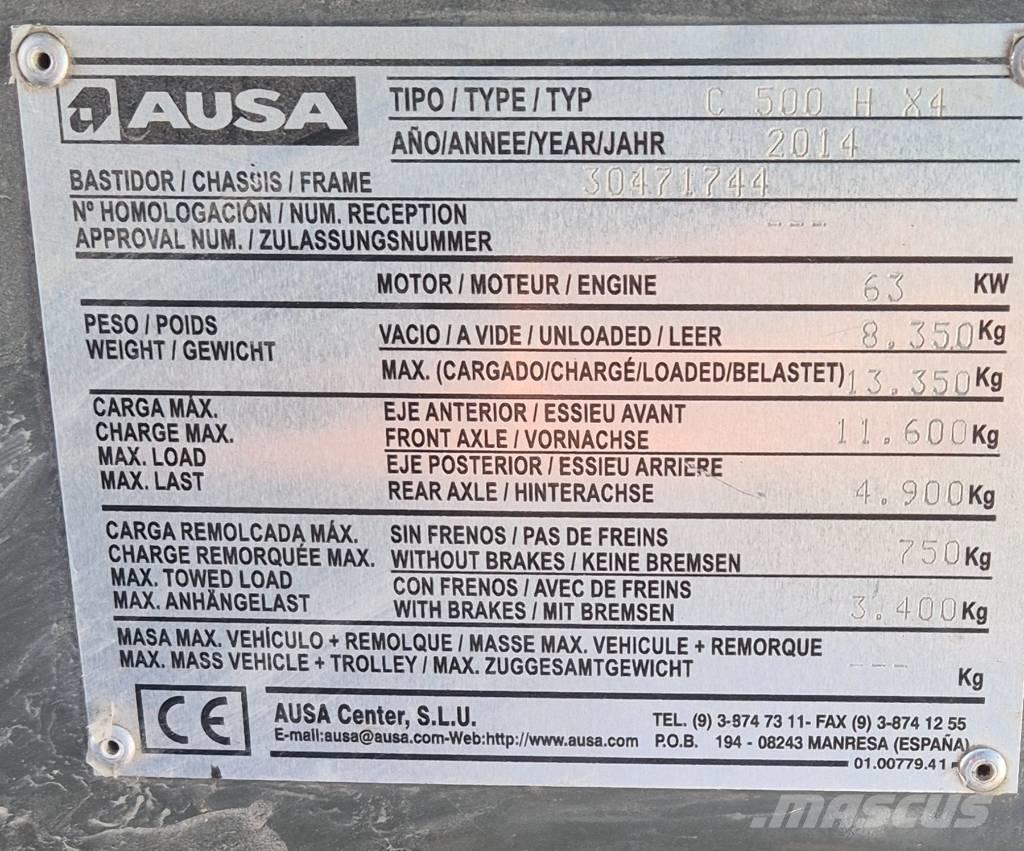 Ausa C 500 H X4 Внедорожные погрузчики