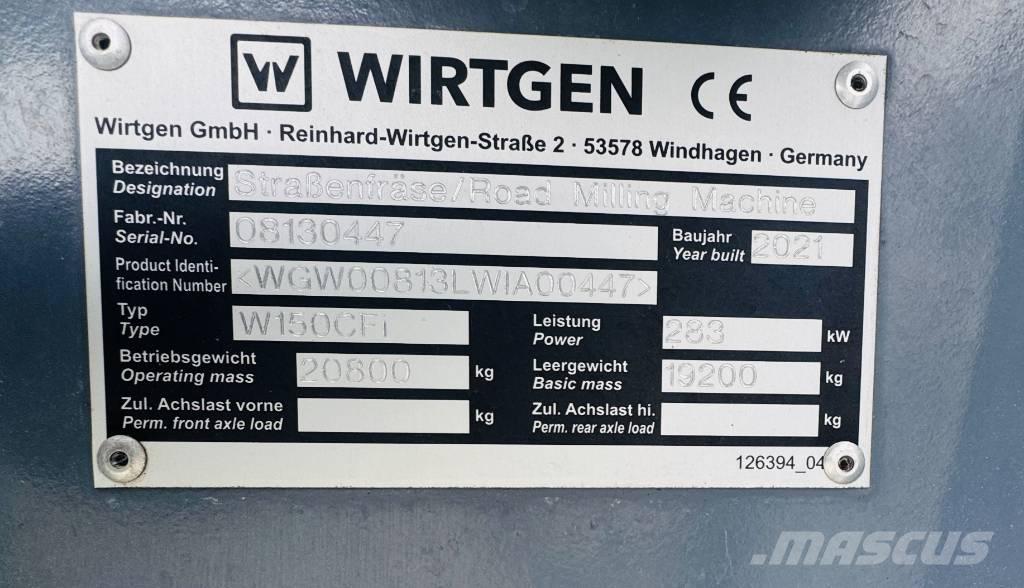 Wirtgen W 150 CFi Дорожные фрезы