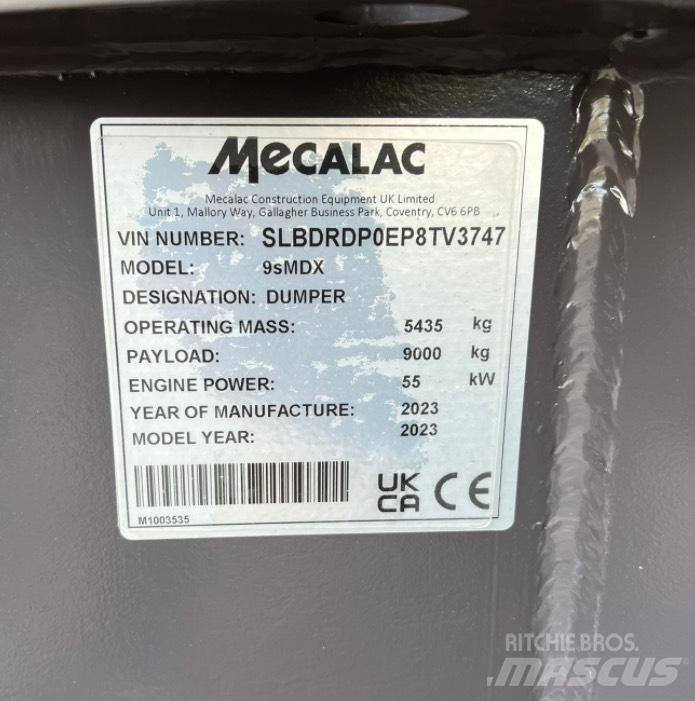 Mecalac 9smdx Шарнирно-сочленённые самосвалы