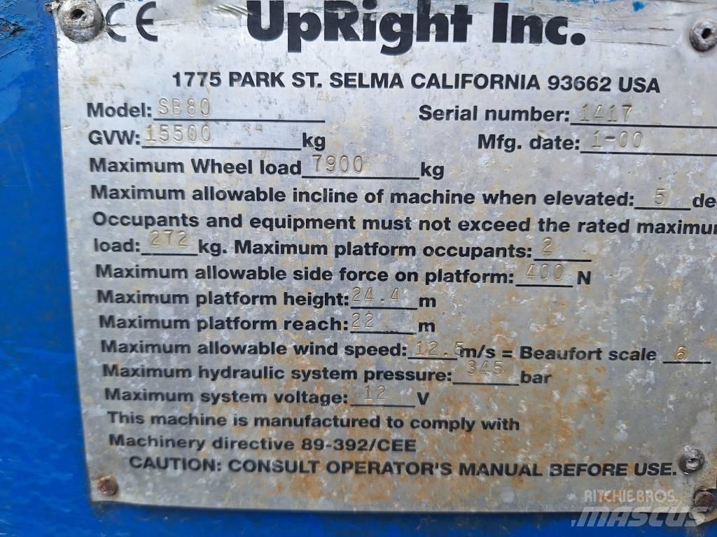 UpRight SB80 Телескопические подъемники