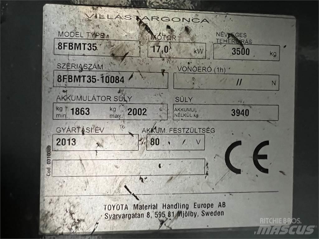 Toyota 8FBMT35 Электропогрузчики