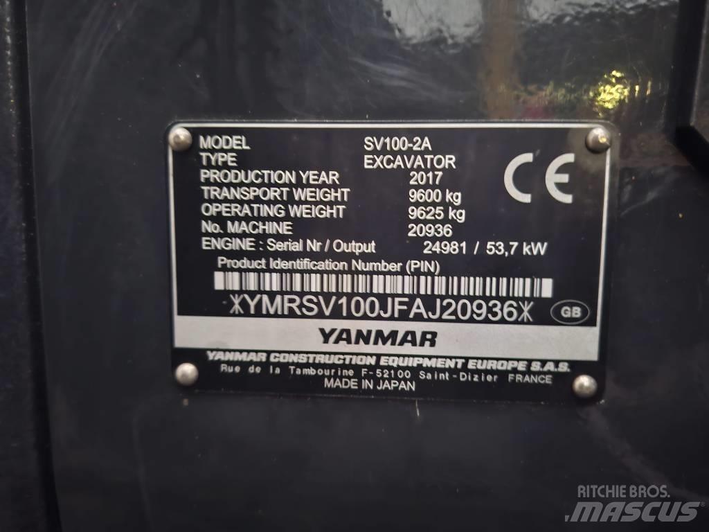 Yanmar SV 100-2A Малые экскаваторы 7т-12т