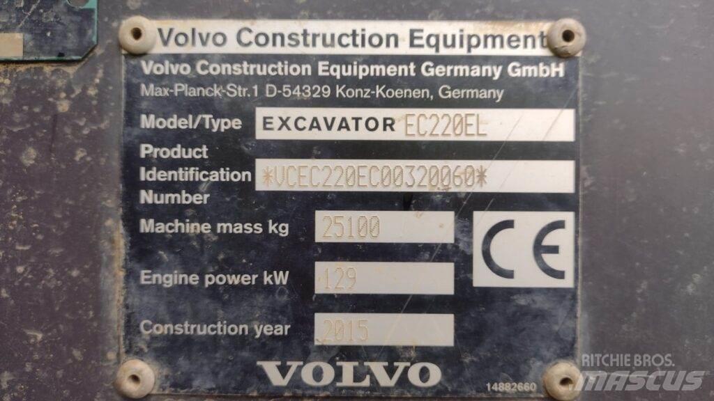 Volvo EC220EL Гусеничные экскаваторы