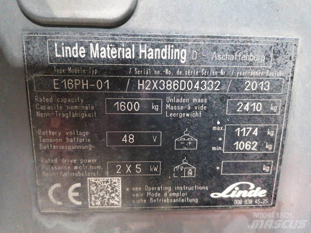 Linde E16PH-01 Электропогрузчики