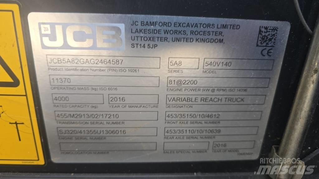 JCB 540-140 Телескопические погрузчики