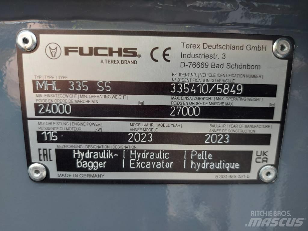 Fuchs MHL335F Перегружатели металлолома/промышленные погрузчики