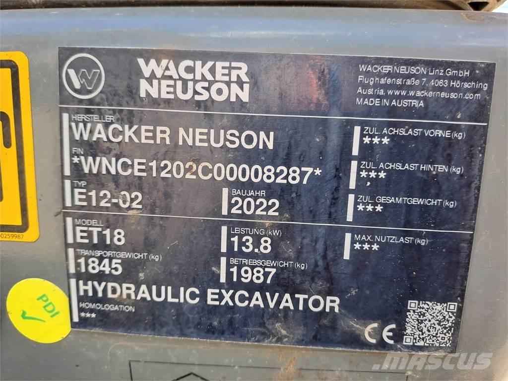 Wacker Neuson ET18 Гусеничные экскаваторы