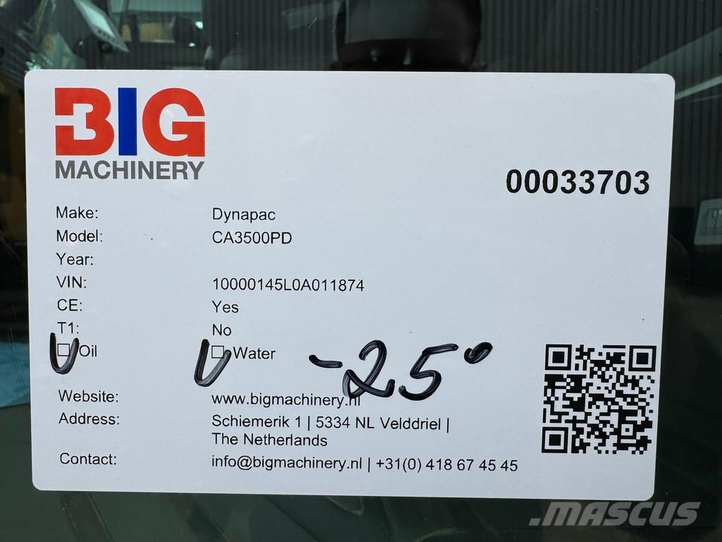 Dynapac CA3500PD Грунтовые катки