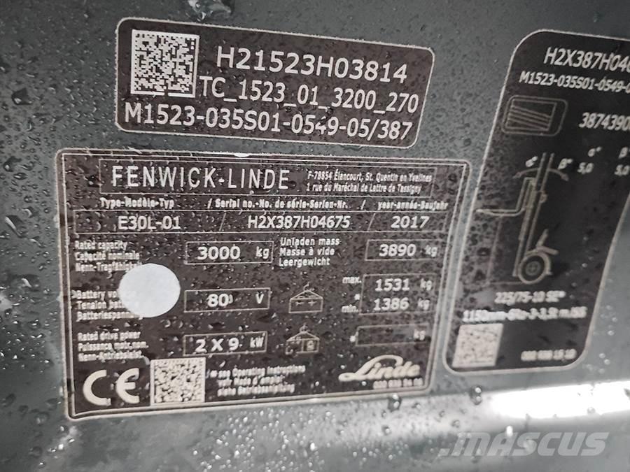Linde E30L-01 Электропогрузчики