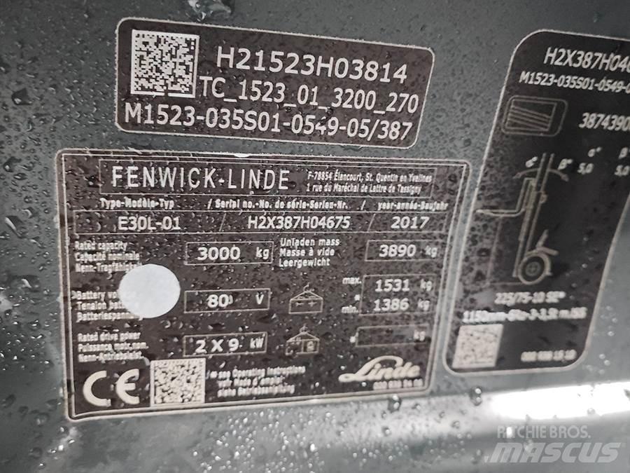 Linde E30L-01 Электропогрузчики