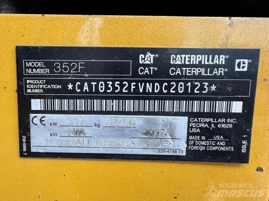CAT 352F Специальные экскаваторы
