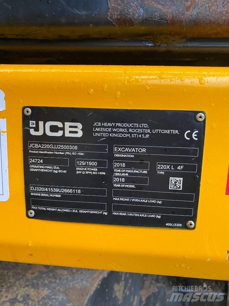 JCB 220 XL Гусеничные экскаваторы