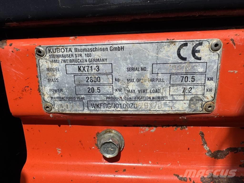 Kubota KX 71-3 Мини-экскаваторы
