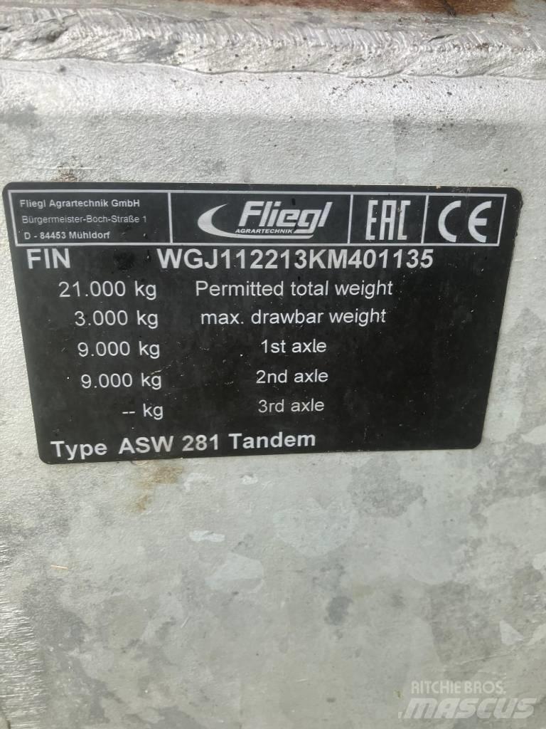 Fliegl asw 281 Прочие сельхоз-прицепы