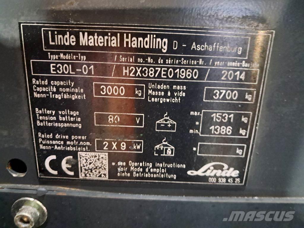 Linde E30L-01 Электропогрузчики